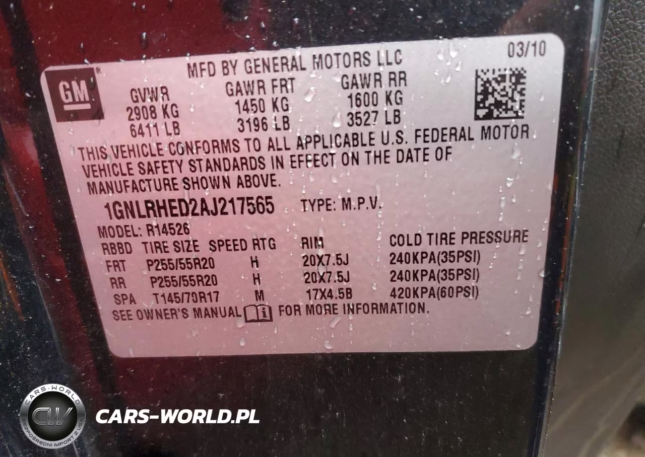 2010 Chevrolet Traverse Ltz VIN:1GNLRHED2AJ217565 - 13