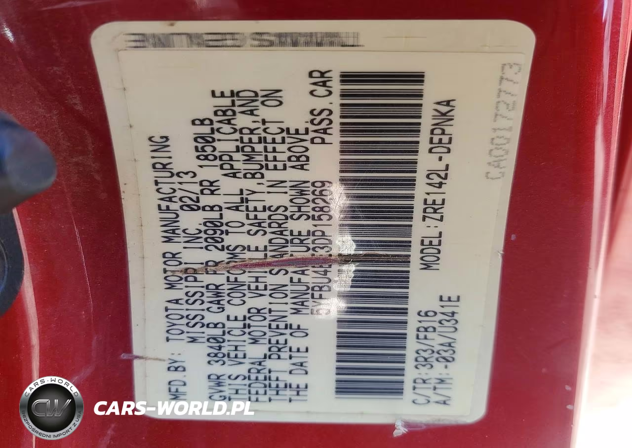2013 Toyota Corolla Le VIN:5YFBU4EE3DP158269 - 13