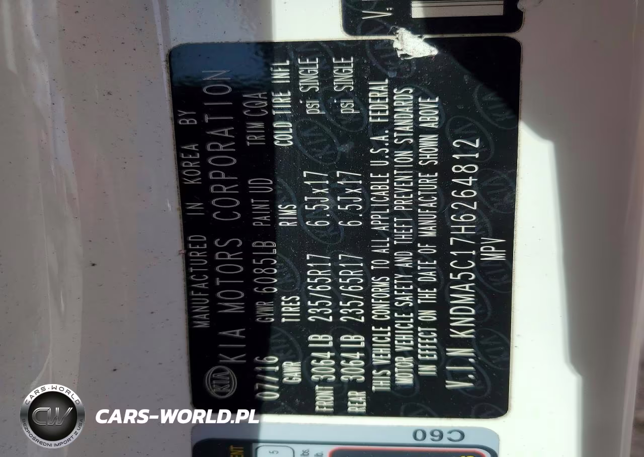 2017 Kia Sedona L VIN:KNDMA5C17H6264812 - 13