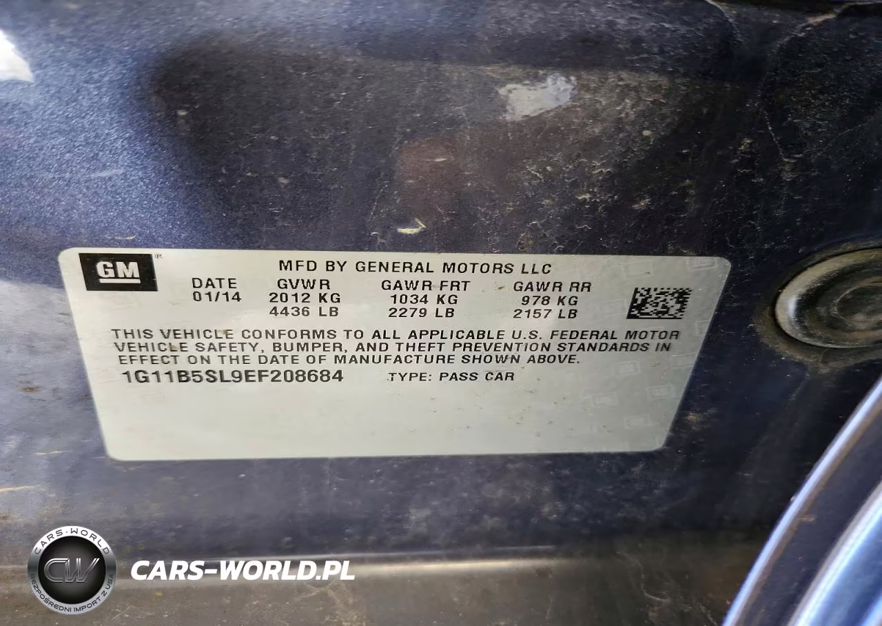 2014 Chevrolet Malibu Ls VIN:1G11B5SL9EF208684 - 12