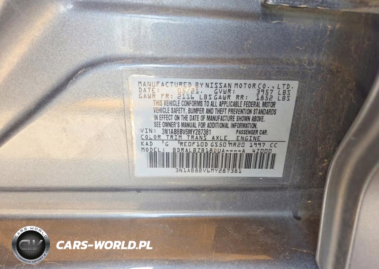 2021 Nissan Sentra S Xtronic Cvt VIN:3N1AB8BV6MY287381 - 10