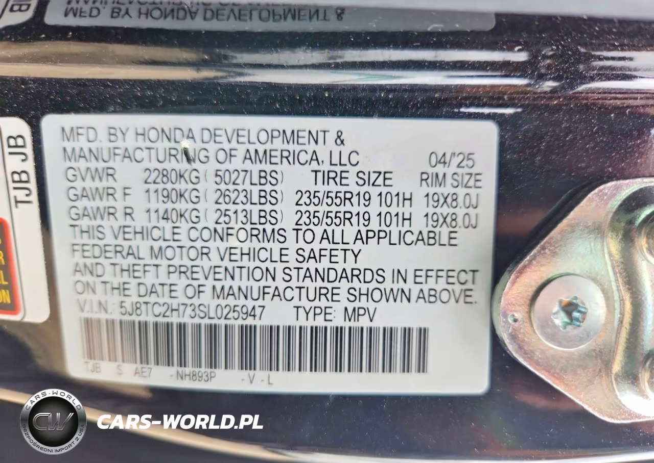 2025 Acura Rdx Advance VIN:5J8TC2H73SL025947 - 12