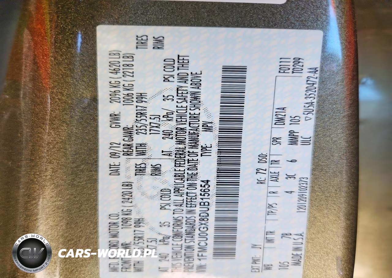 2013 Ford Escape Se VIN:1FMCU0GX8DUB15654 - 13