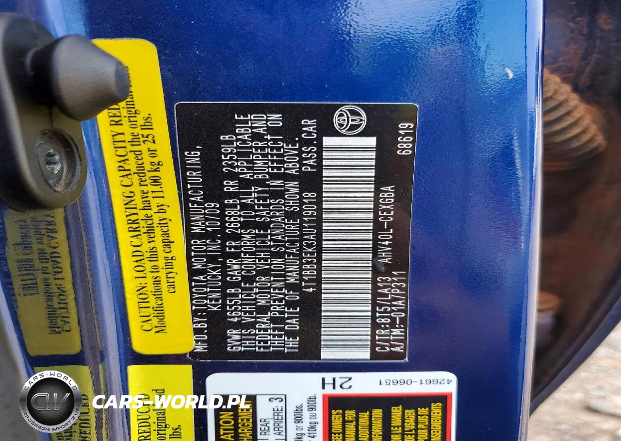 2010 Toyota Camry Hybrid VIN:4T1BB3EK3AU119018 - 13