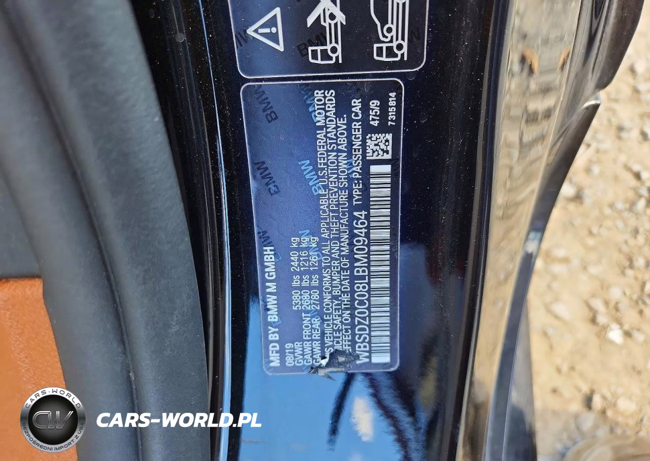 2020 BMW M8 VIN:WBSDZ0C08LBM09464 - 12
