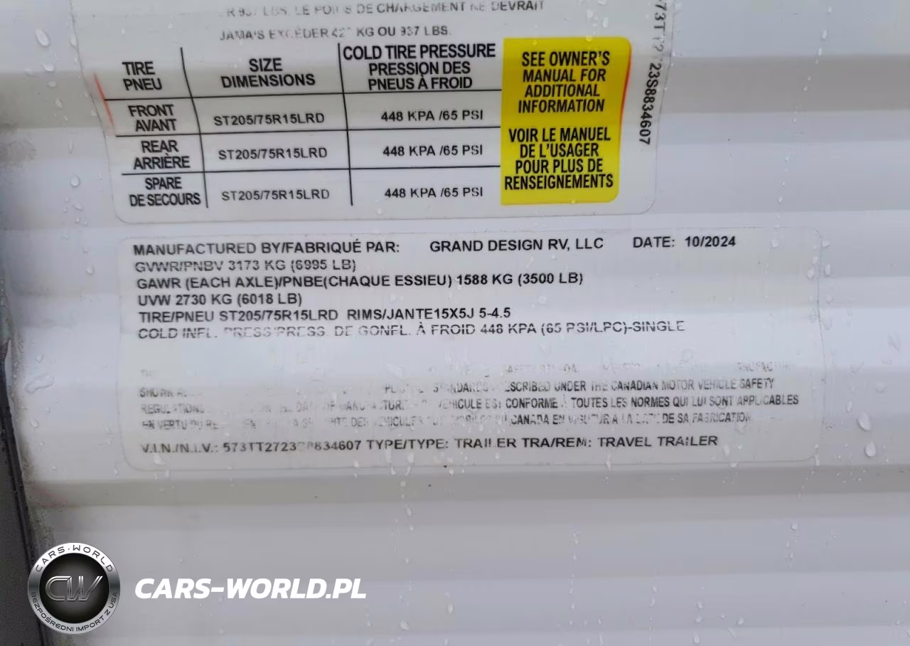 2025 Grand Desi Transcend Xplor 22Rb VIN:573TT2723S8834607 - 10