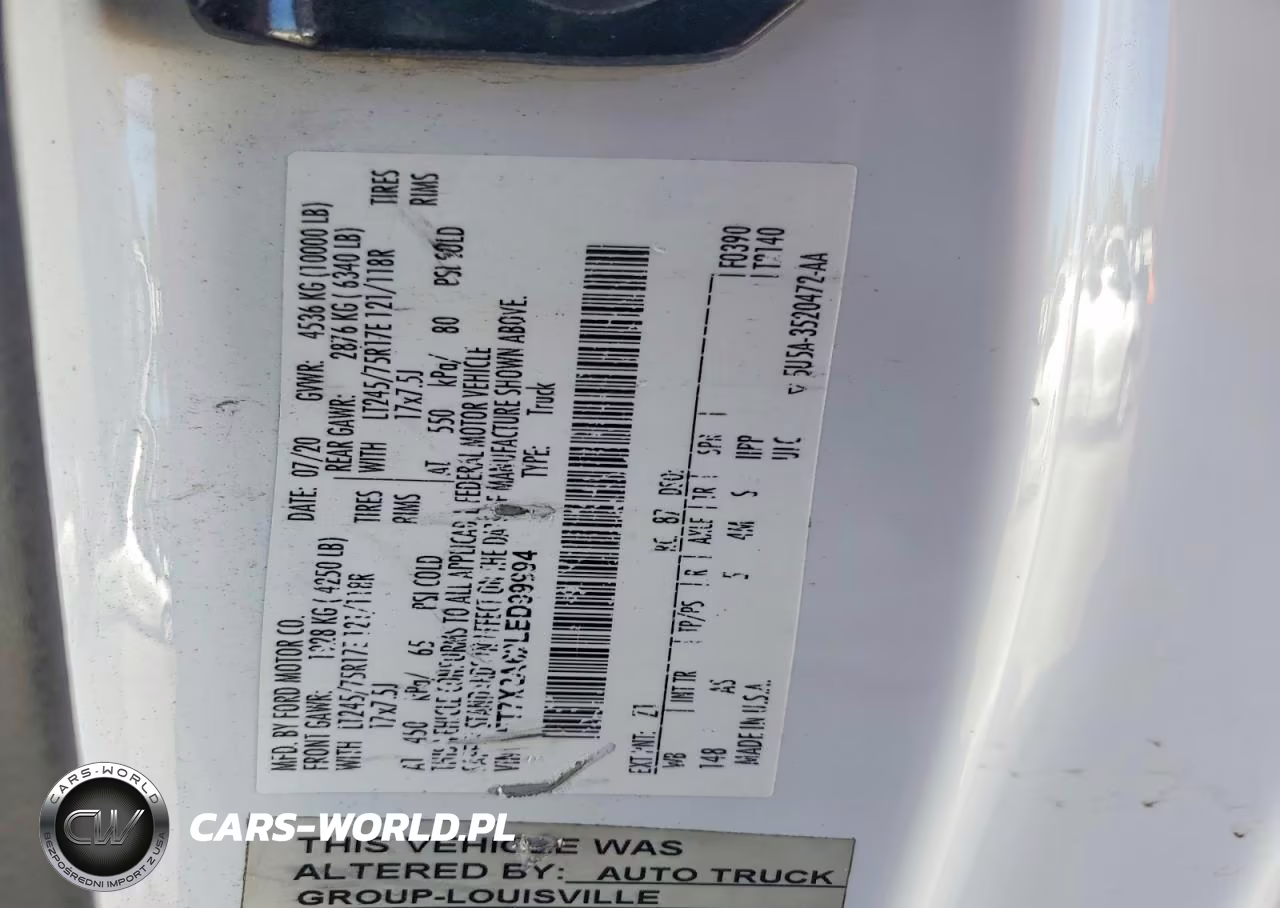 2020 Ford F250 Super Duty VIN:1FT7X2A62LED99994 - 13