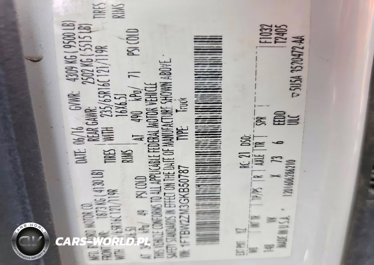 2016 Ford Transit T-350 VIN:1FTBW2ZM3GKB50787 - 14