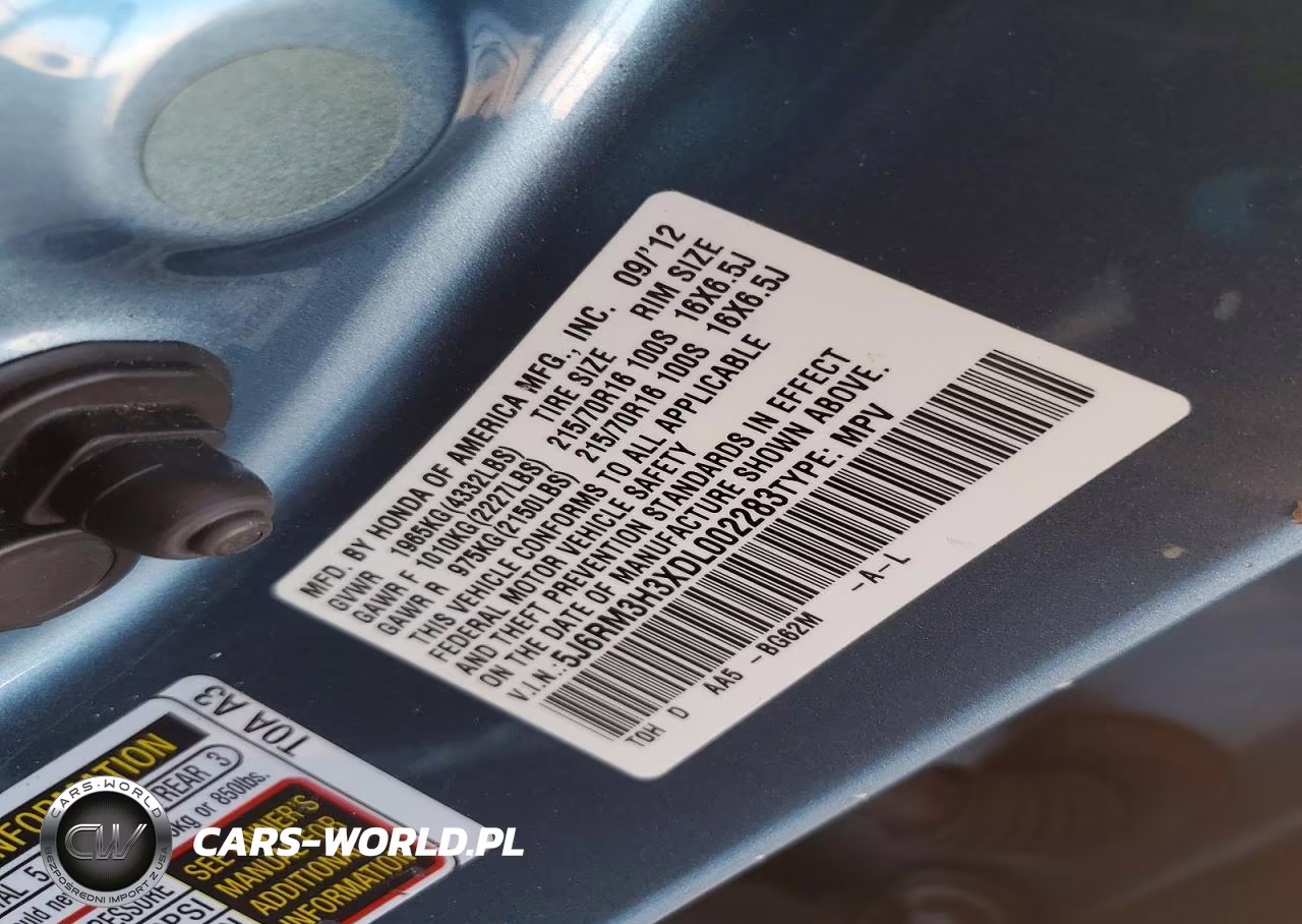 2013 Honda Cr-V Lx VIN:5J6RM3H3XDL002283 - 13