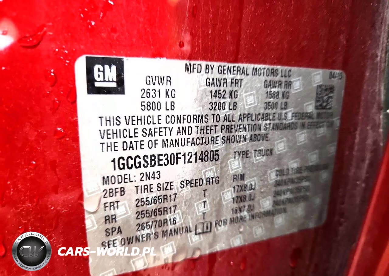 2015 Chevrolet Colorado Lt VIN:1GCGSBE30F1214805 - 13