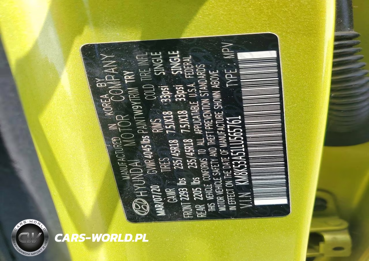 2020 Hyundai Kona Ultimate VIN:KM8K53A51LU565761 - 14
