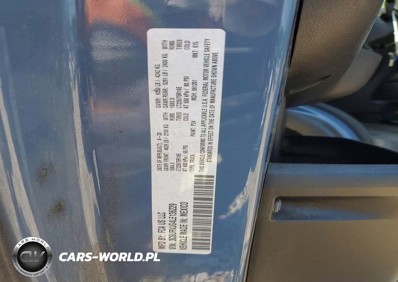 2020 Ram Promaster 3500 Delivery Van VIN:3C6URVJG4LE136229 - 13