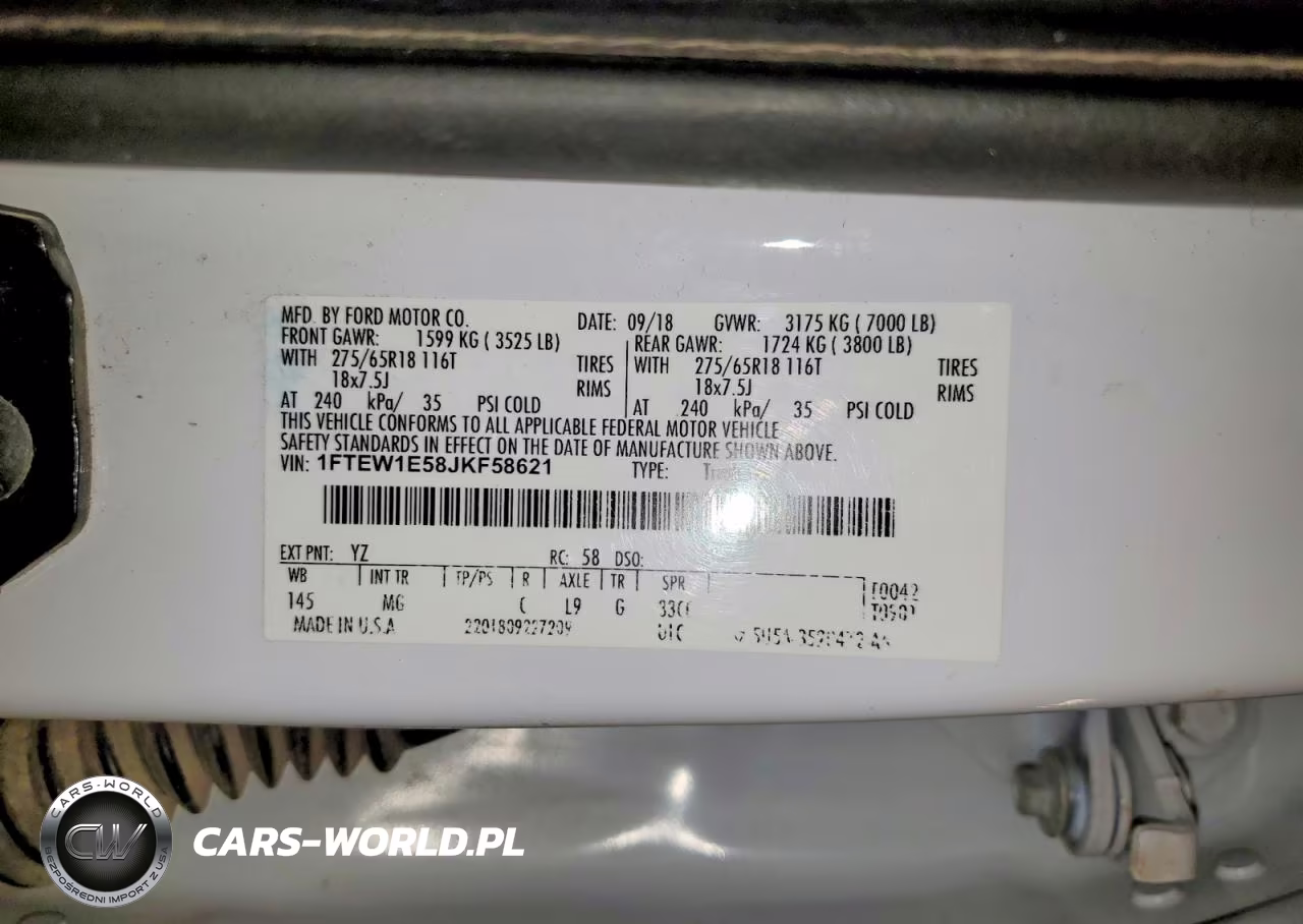 2018 Ford F150 Supercrew VIN:1FTEW1E58JKF58621 - 12