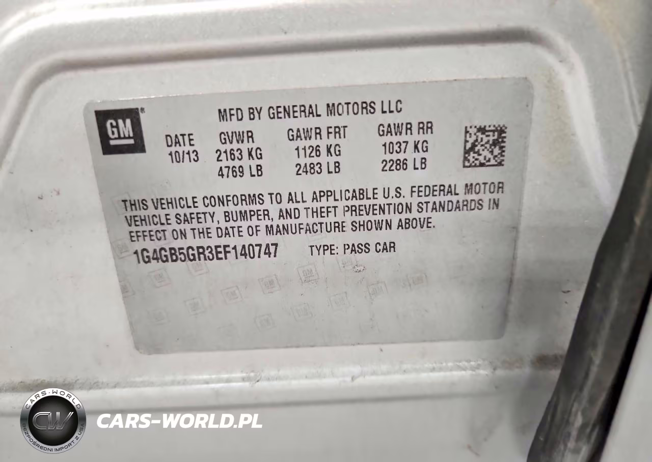 2014 Buick Lacrosse VIN:1G4GB5GR3EF140747 - 12