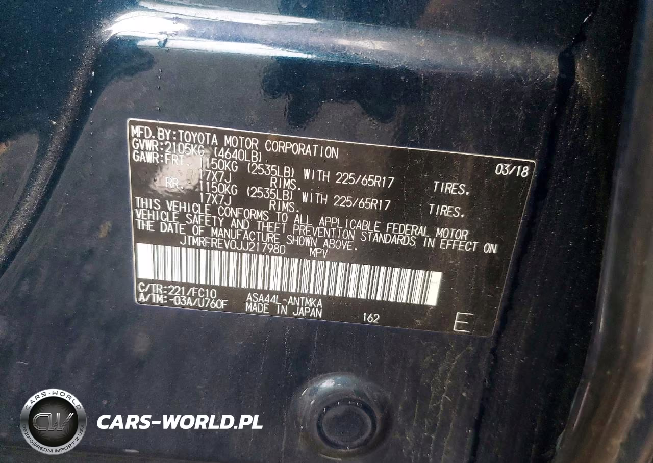 2018 Toyota Rav4 Xle VIN:JTMRFREV0JJ217980 - 13