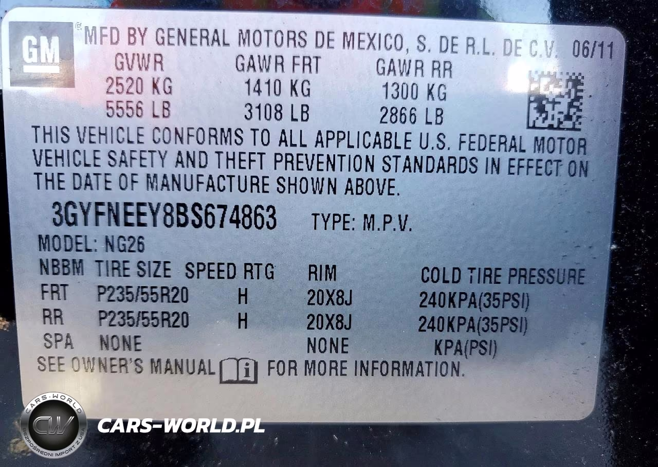 2011 Cadillac Srx Performance Collection VIN:3GYFNEEY8BS674863 - 13