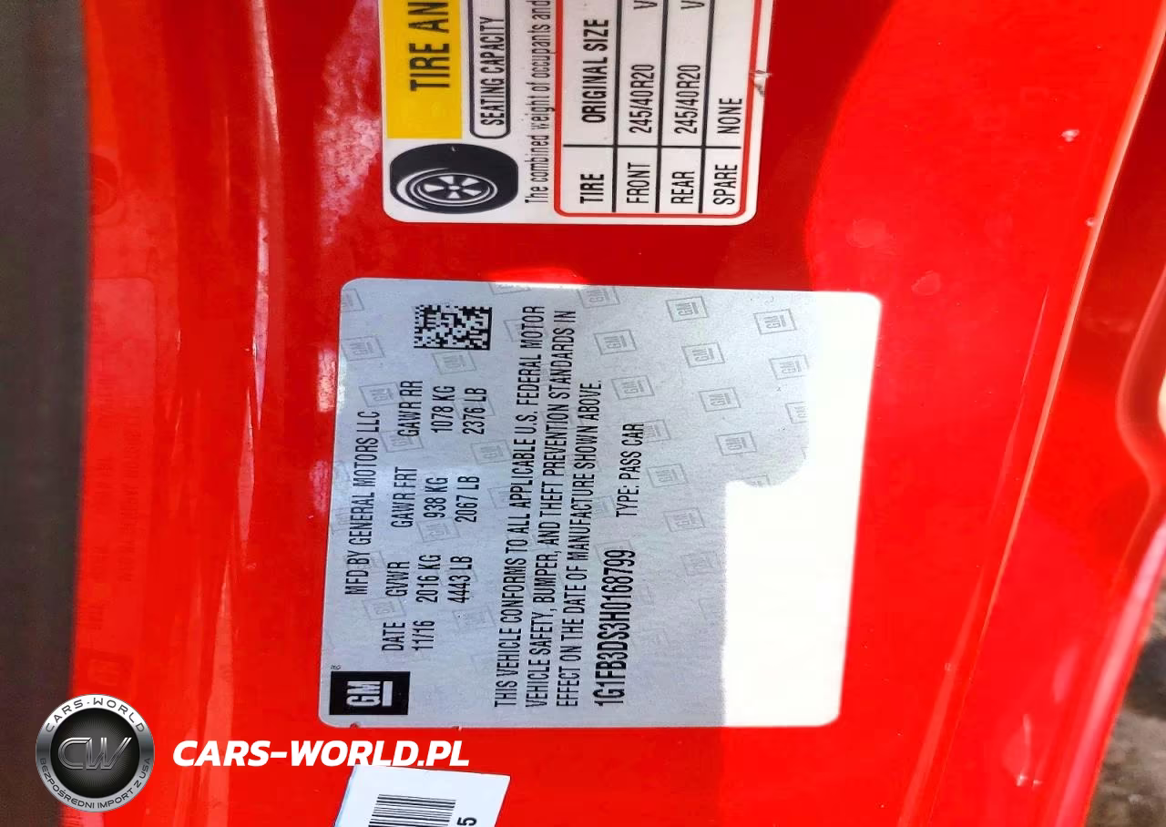 2017 Chevrolet Camaro Lt VIN:1G1FB3DS3H0168799 - 13