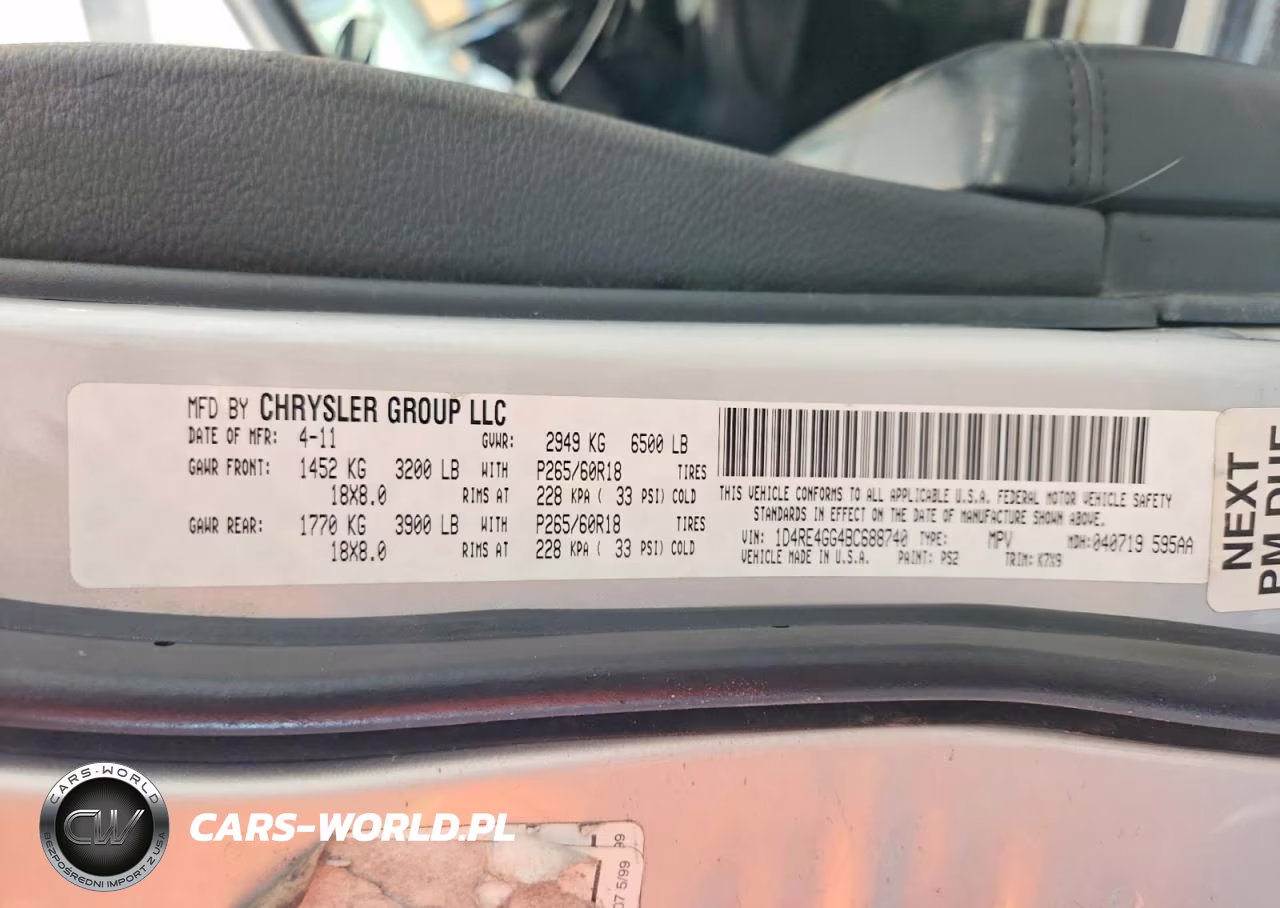 2011 Dodge Durango Crew VIN:1D4RE4GG4BC688740 - 12