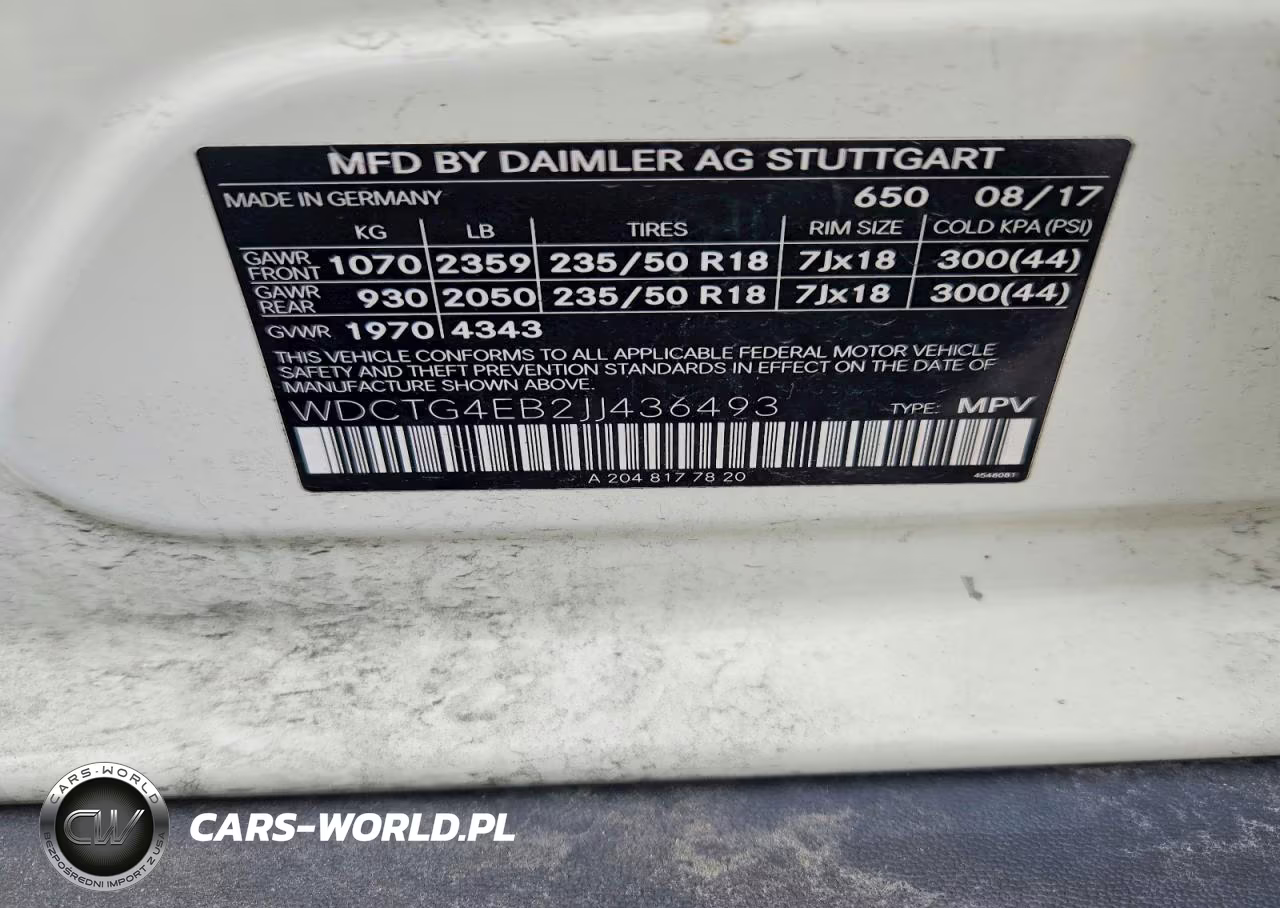 2018 Mercedes-Benz Gla 250 VIN:WDCTG4EB2JJ436493 - 12