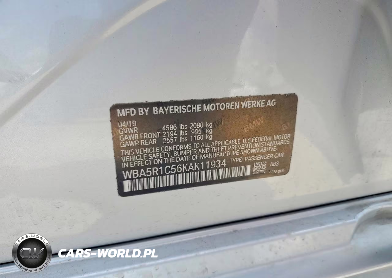 2019 BMW 330I VIN:WBA5R1C56KAK11934 - 12