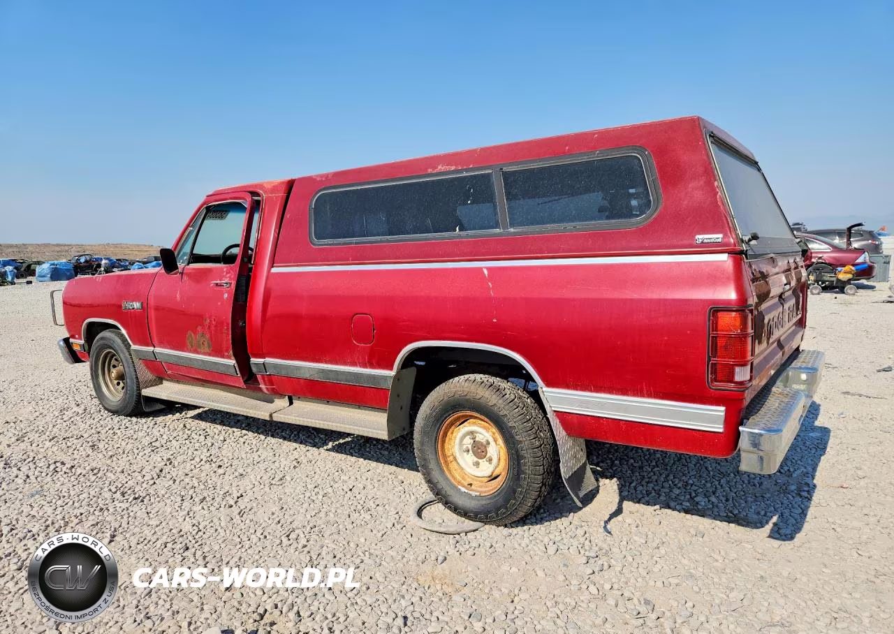 1989 Dodge D-Series D100 VIN:1B7FE06X6KS086146 - 2