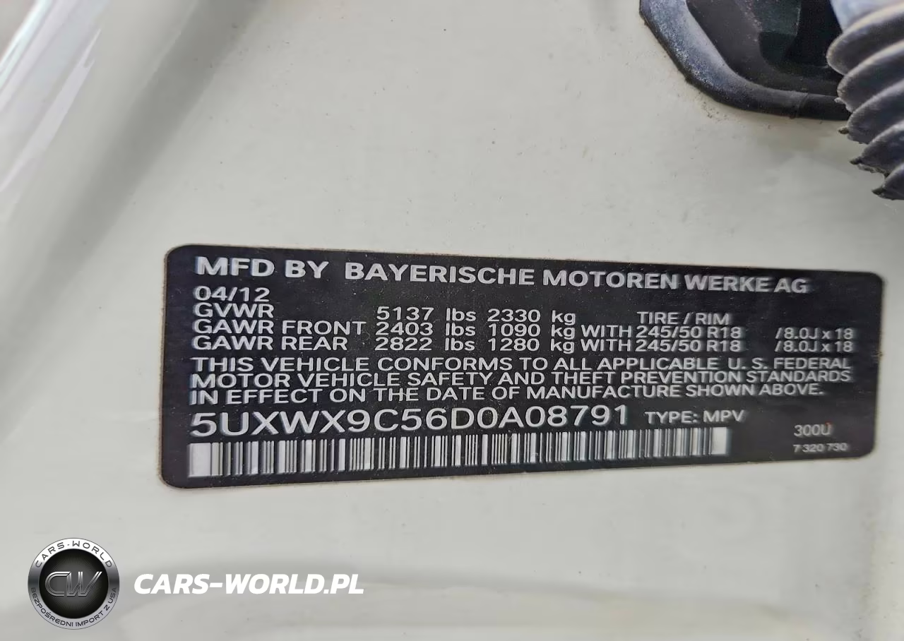 2013 BMW X3 xDrive28I VIN:5UXWX9C56D0A08791 - 13