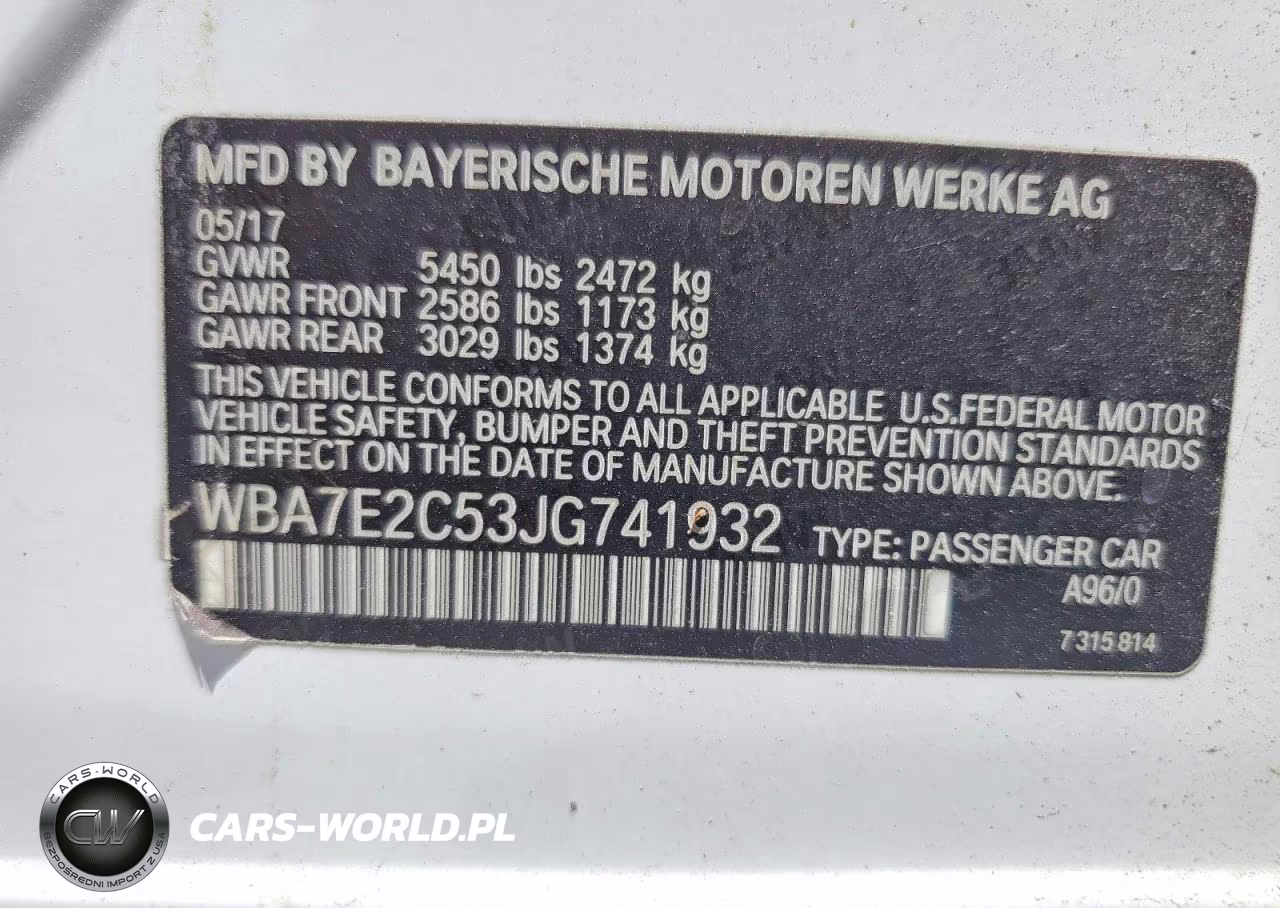 2018 BMW 740 I VIN:WBA7E2C53JG741932 - 12