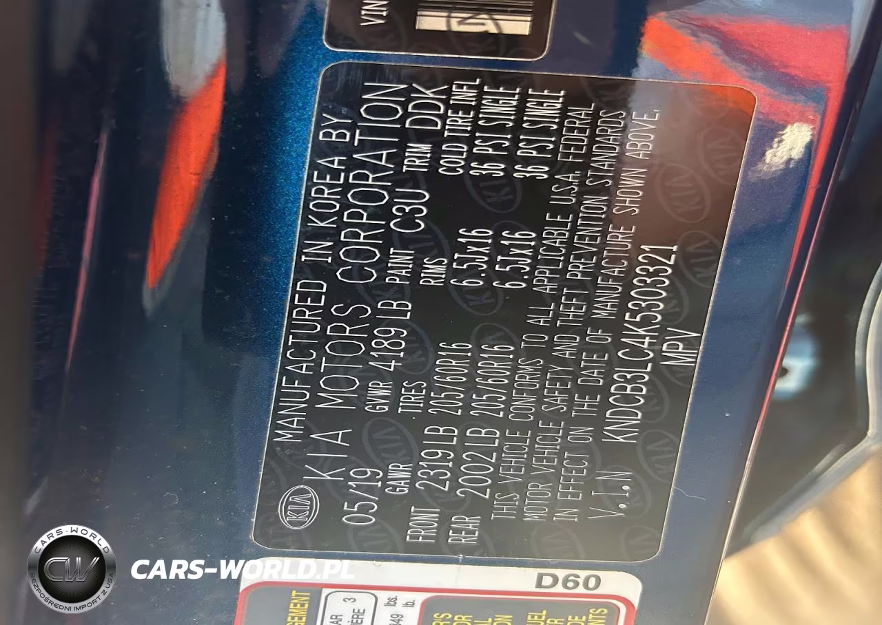 2019 Kia Niro Lx VIN:KNDCB3LC4K5303321 - 14