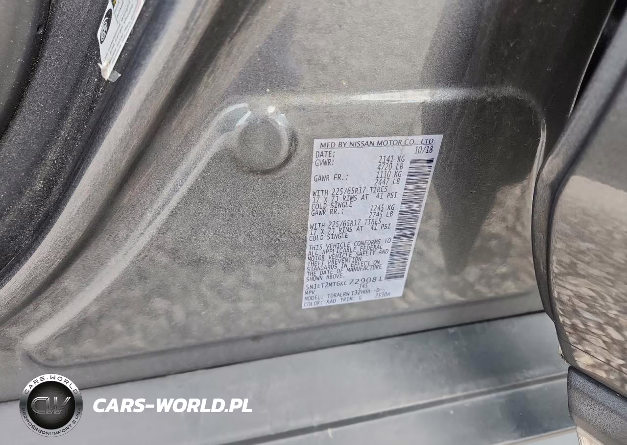 2019 Nissan Rogue Hybrid Sv VIN:5N1ET2MT6KC729081 - 13