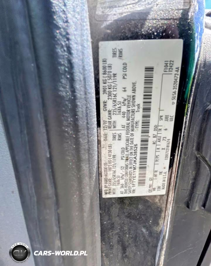 2018 Ford Transit T-150 VIN:1FTYE1YM7JKA38526 - 10