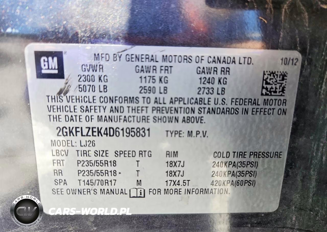 2013 GMC Terrain Denali VIN:2GKFLZEK4D6195831 - 13
