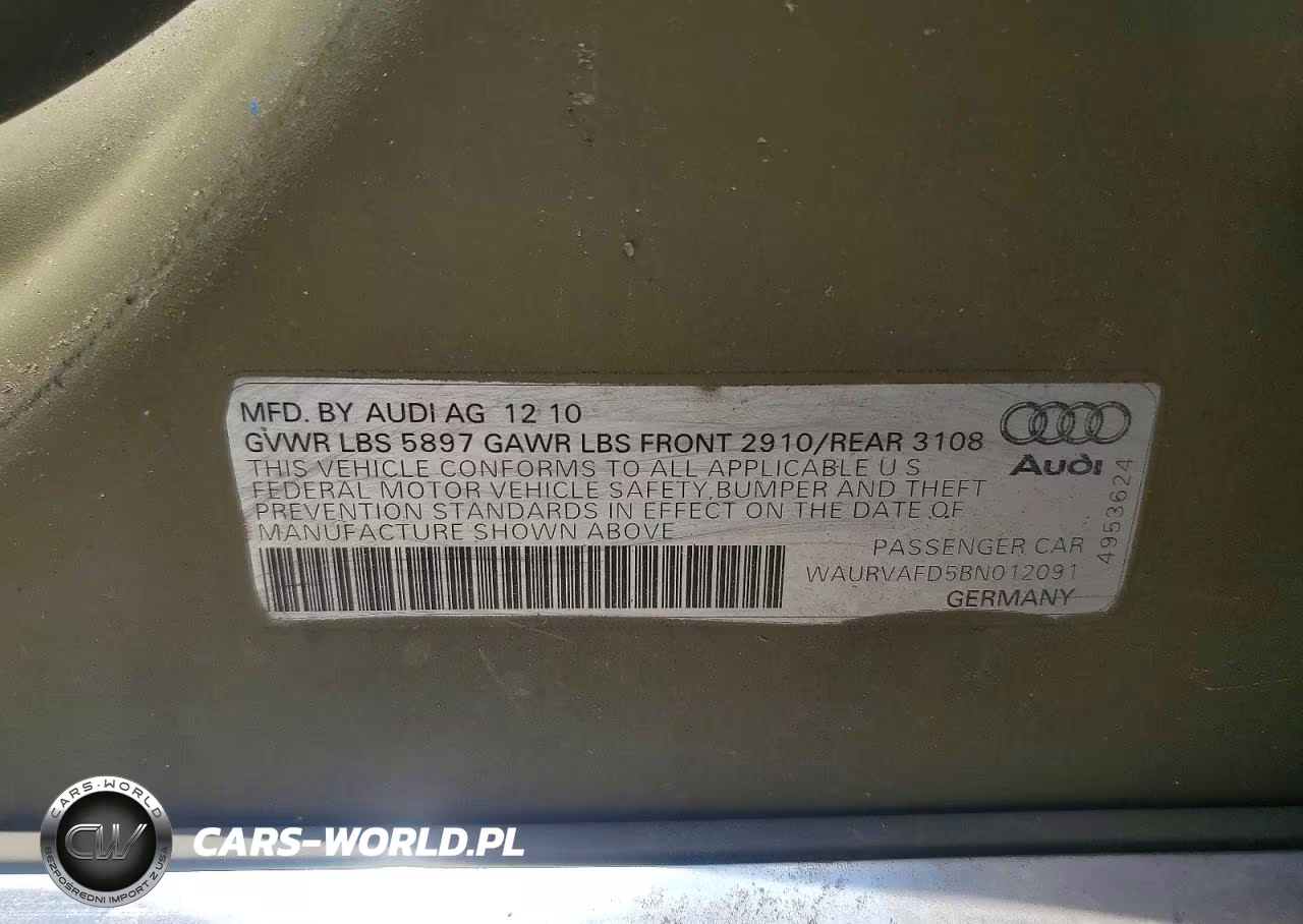 2011 Audi A8 L Quattro VIN:WAURVAFD5BN012091 - 13