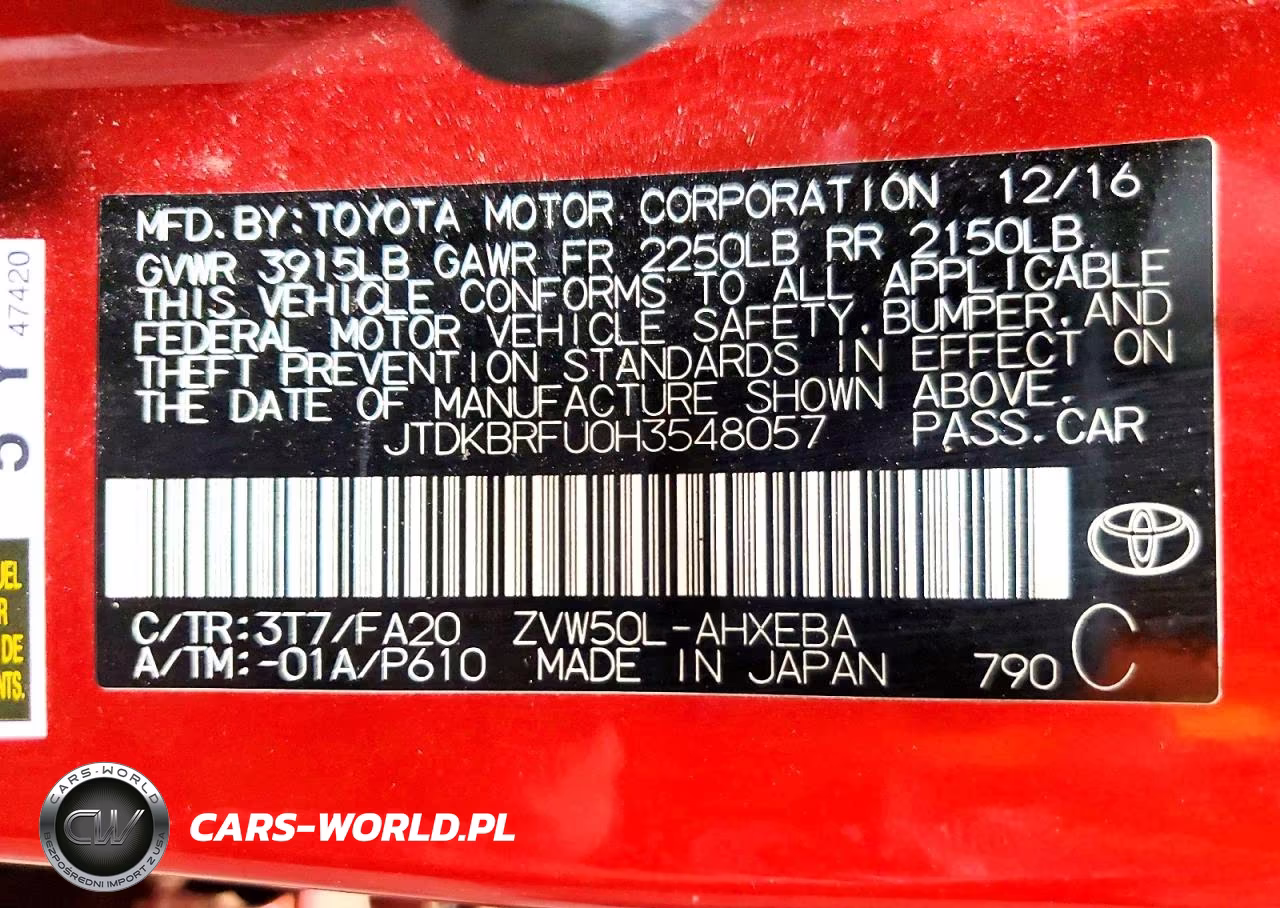 2017 Toyota Prius VIN:JTDKBRFU0H3548057 - 12