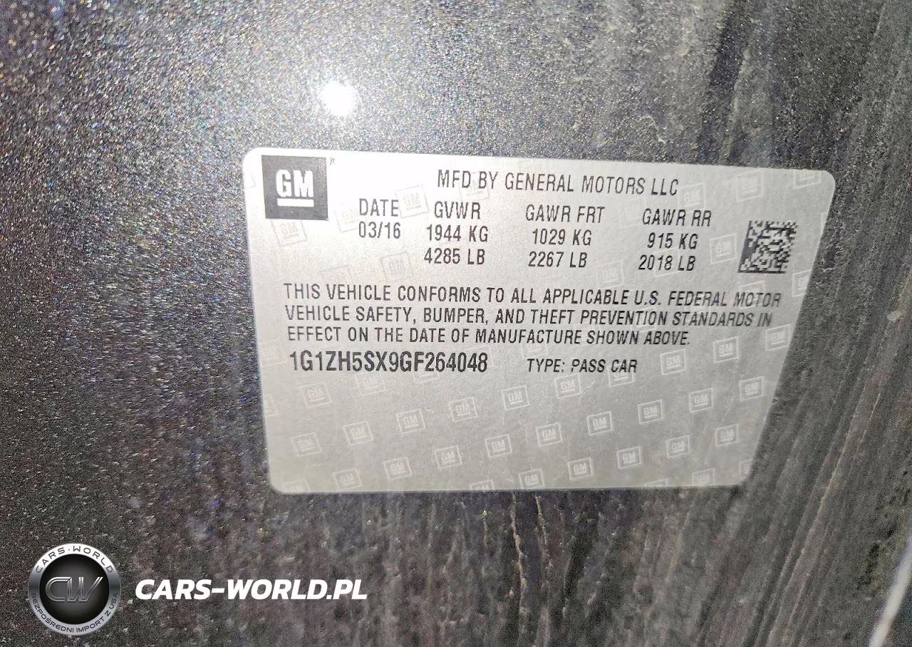 2016 Chevrolet Malibu Premier VIN:1G1ZH5SX9GF264048 - 12