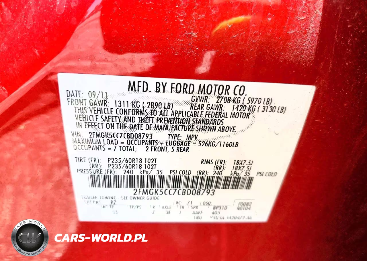 2012 Ford Flex VIN:2FMGK5CC7CBD08793 - 12