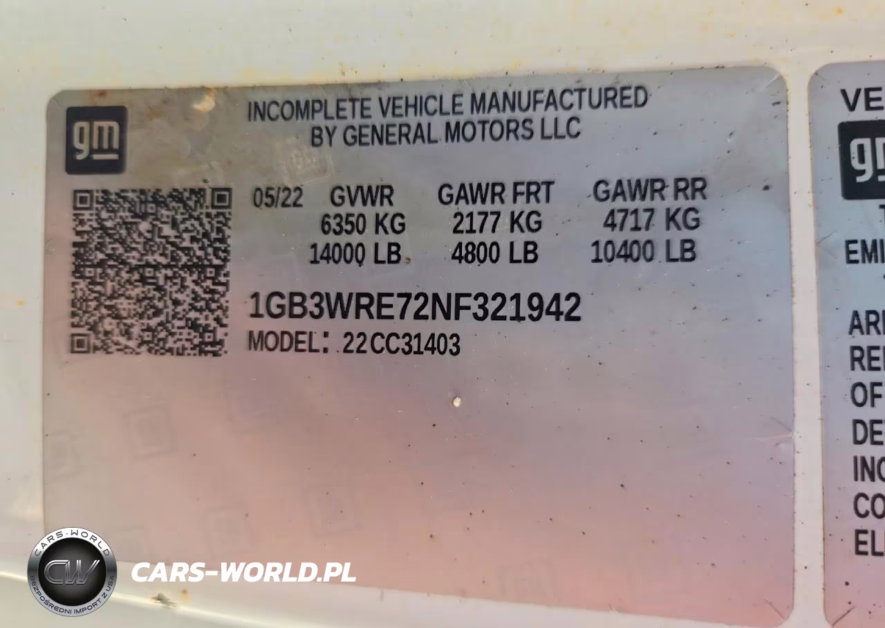 2022 Chevrolet Silverado C3500 VIN:1GB3WRE72NF321942 - 12