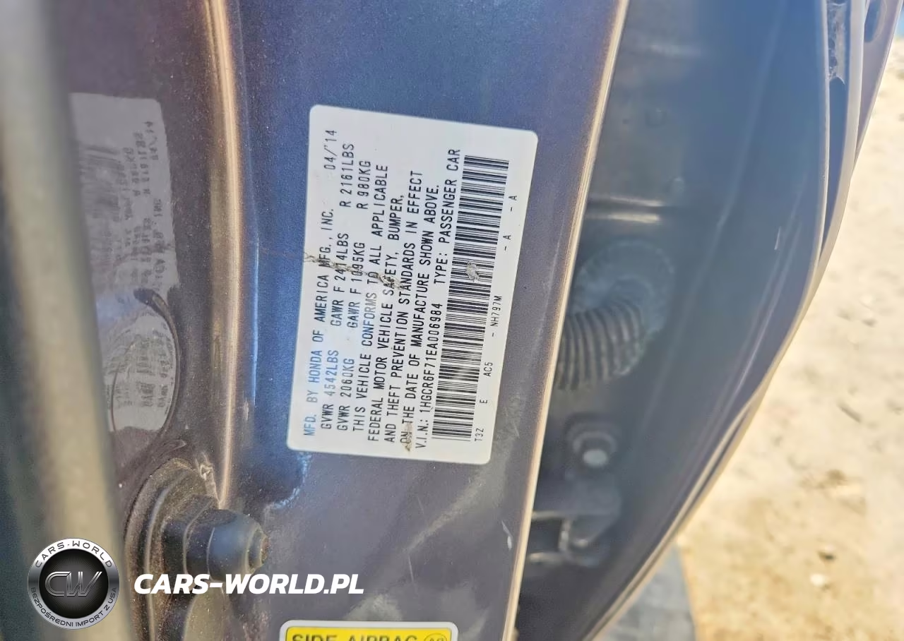 2014 Honda Accord Touring Hybrid VIN:1HGCR6F71EA006984 - 13