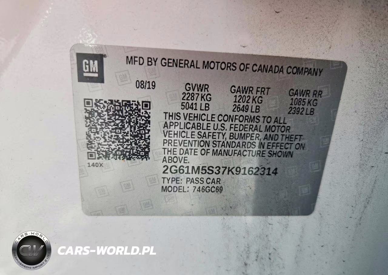 2019 Cadillac Xts Luxury VIN:2G61M5S37K9162314 - 13