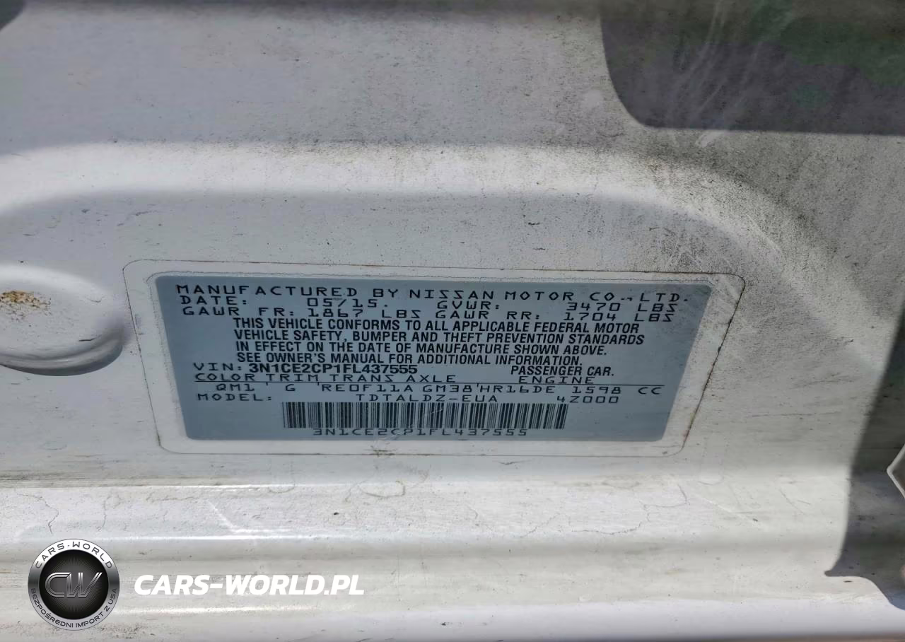 2015 Nissan Versa Note Sv VIN:3N1CE2CP1FL437555 - 13