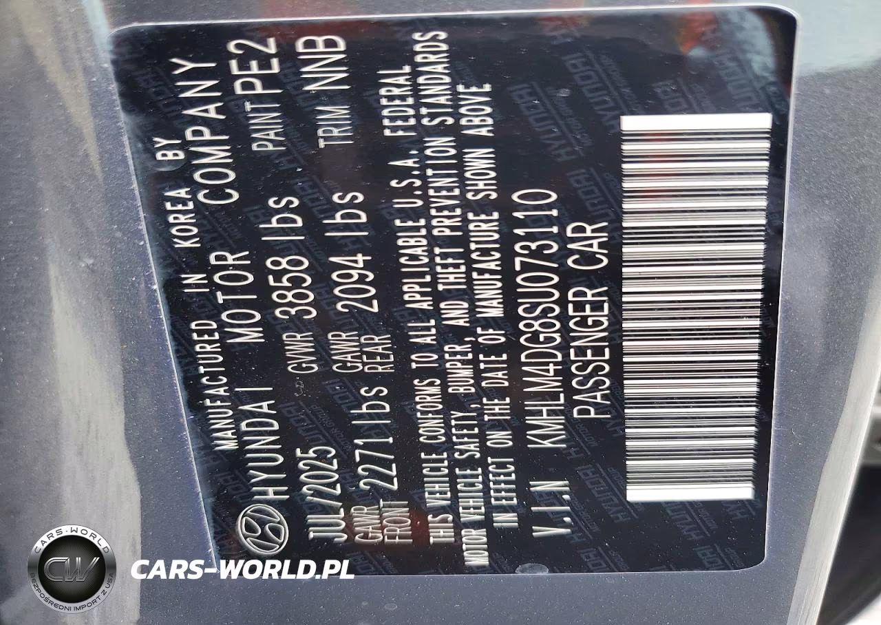 2025 Hyundai Elantra Sel Sport VIN:KMHLM4DG8SU073110 - 12