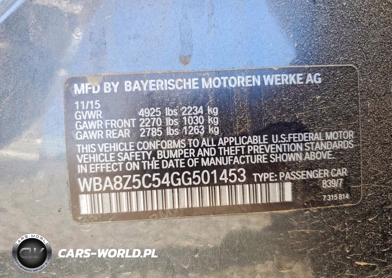 2016 BMW 328 Xigt Sulev VIN:WBA8Z5C54GG501453 - 12