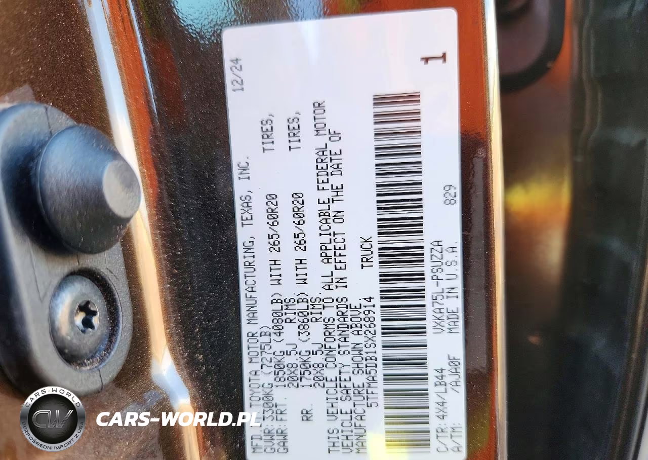 2025 Toyota Tundra 1794 Edition VIN:5TFMA5DB1SX268914 - 13