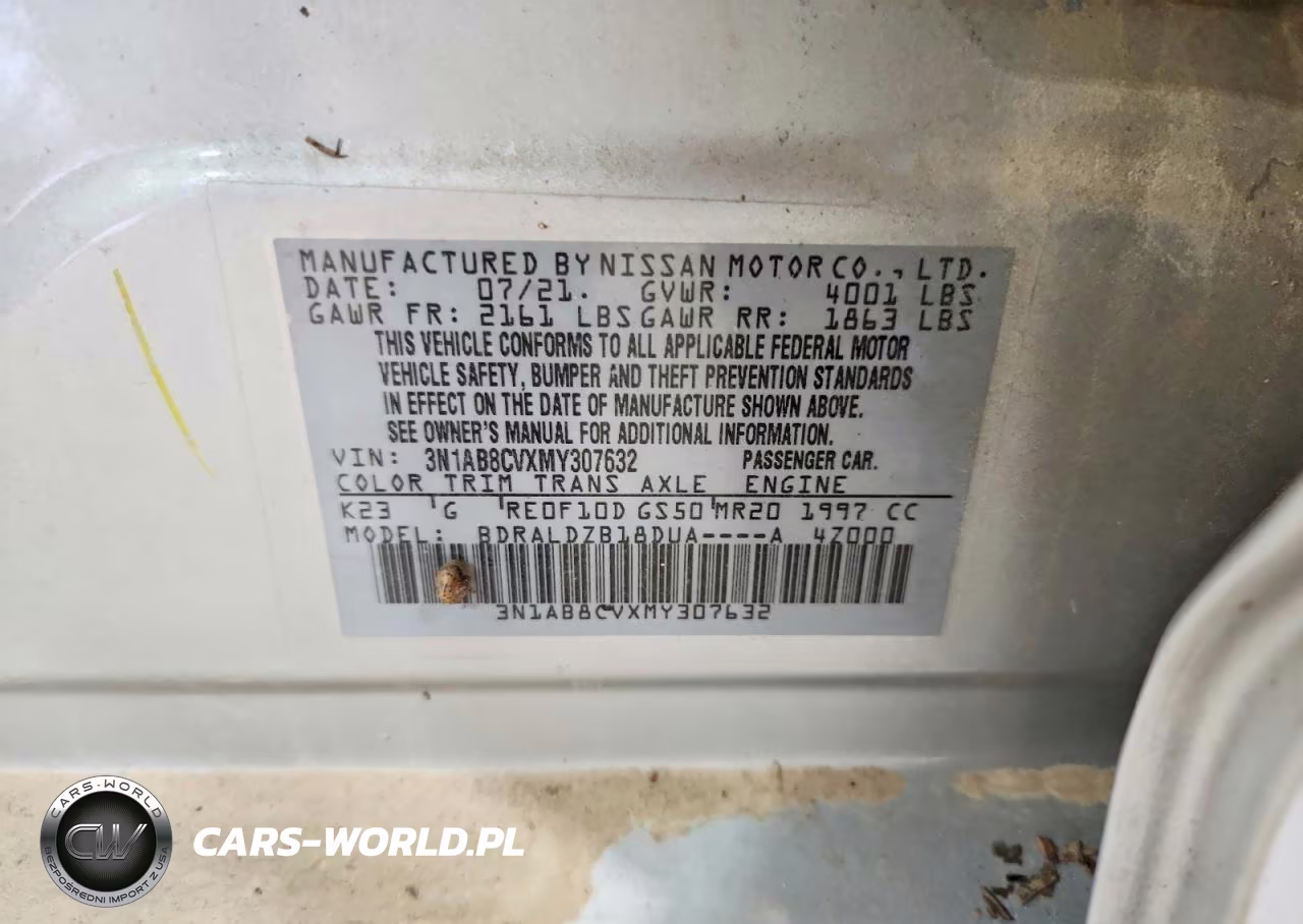 2021 Nissan Sentra Sv VIN:3N1AB8CVXMY307632 - 13