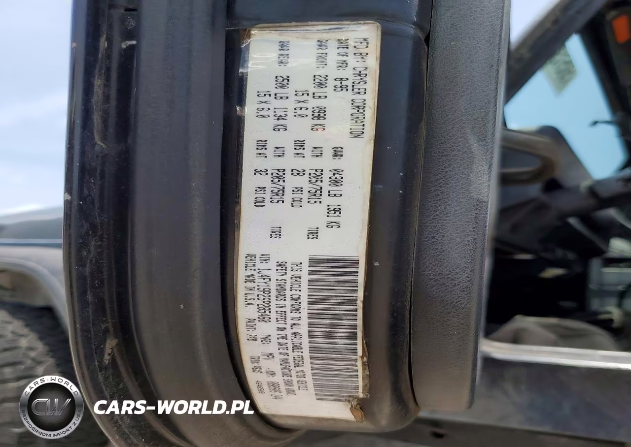 1995 Jeep Wrangler - Yj S VIN:1J4FY19P2SP285460 - 12