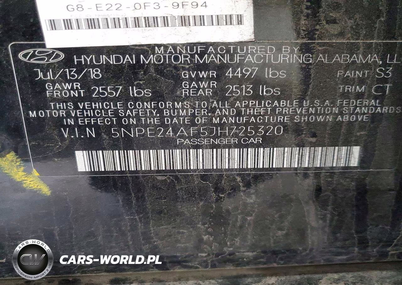 2018 Hyundai Sonata Se VIN:5NPE24AF5JH725320 - 12