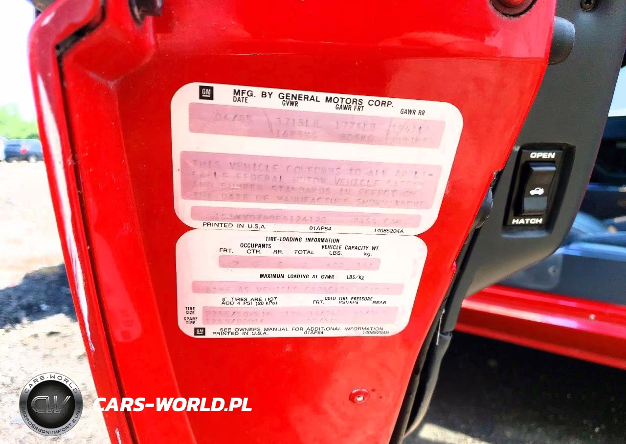 1985 Chev Corvette VIN:1G1YY0789F5124120 - 12