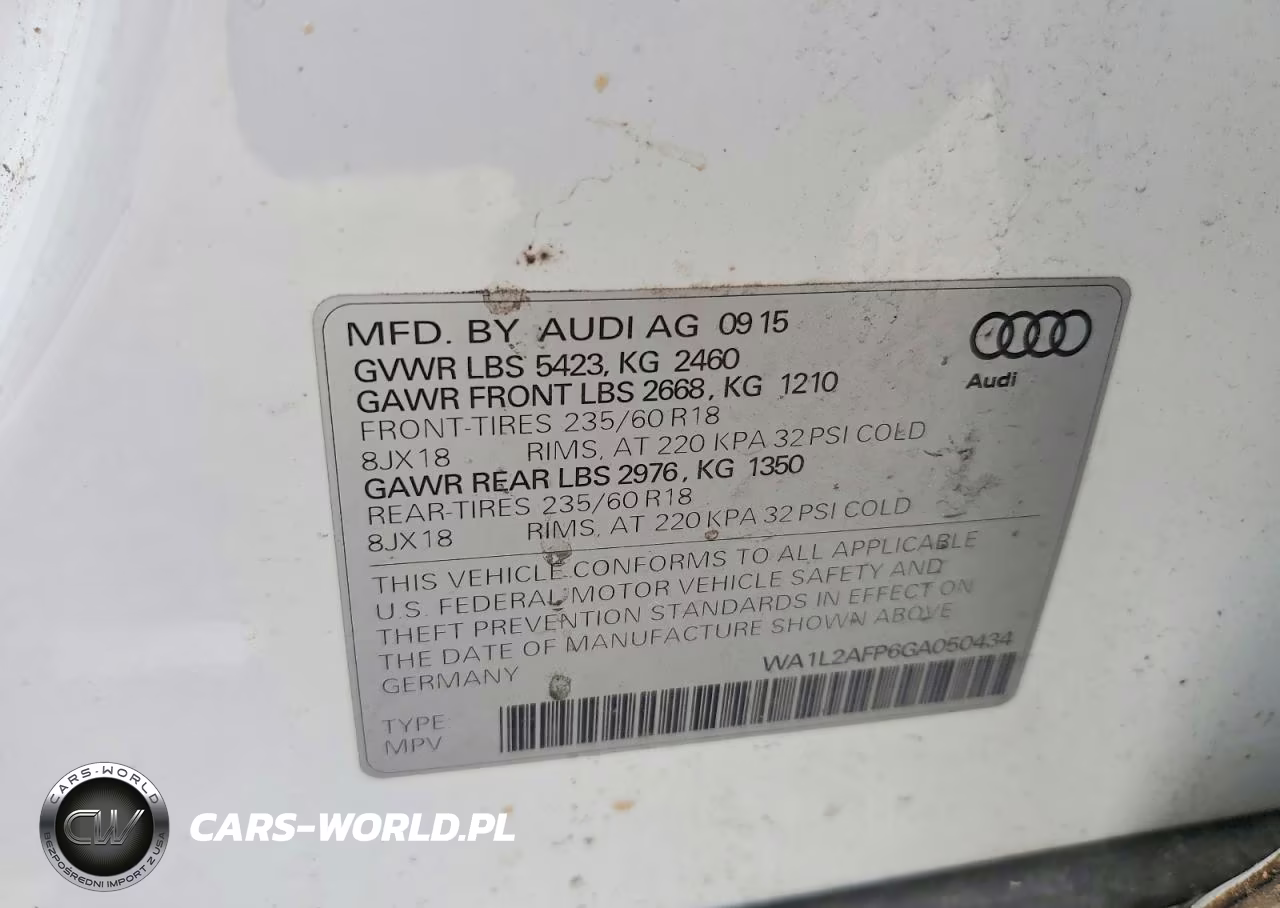 2016 Audi Q5 Premium Plus VIN:WA1L2AFP6GA050434 - 13