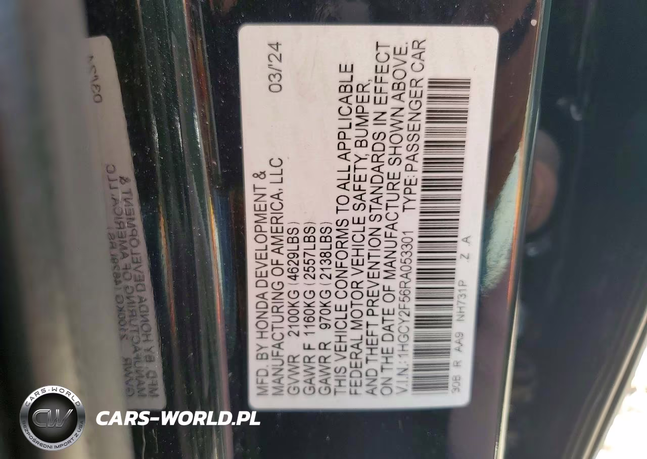 2024 Honda Accord Hybrid Sport VIN:1HGCY2F56RA053301 - 13