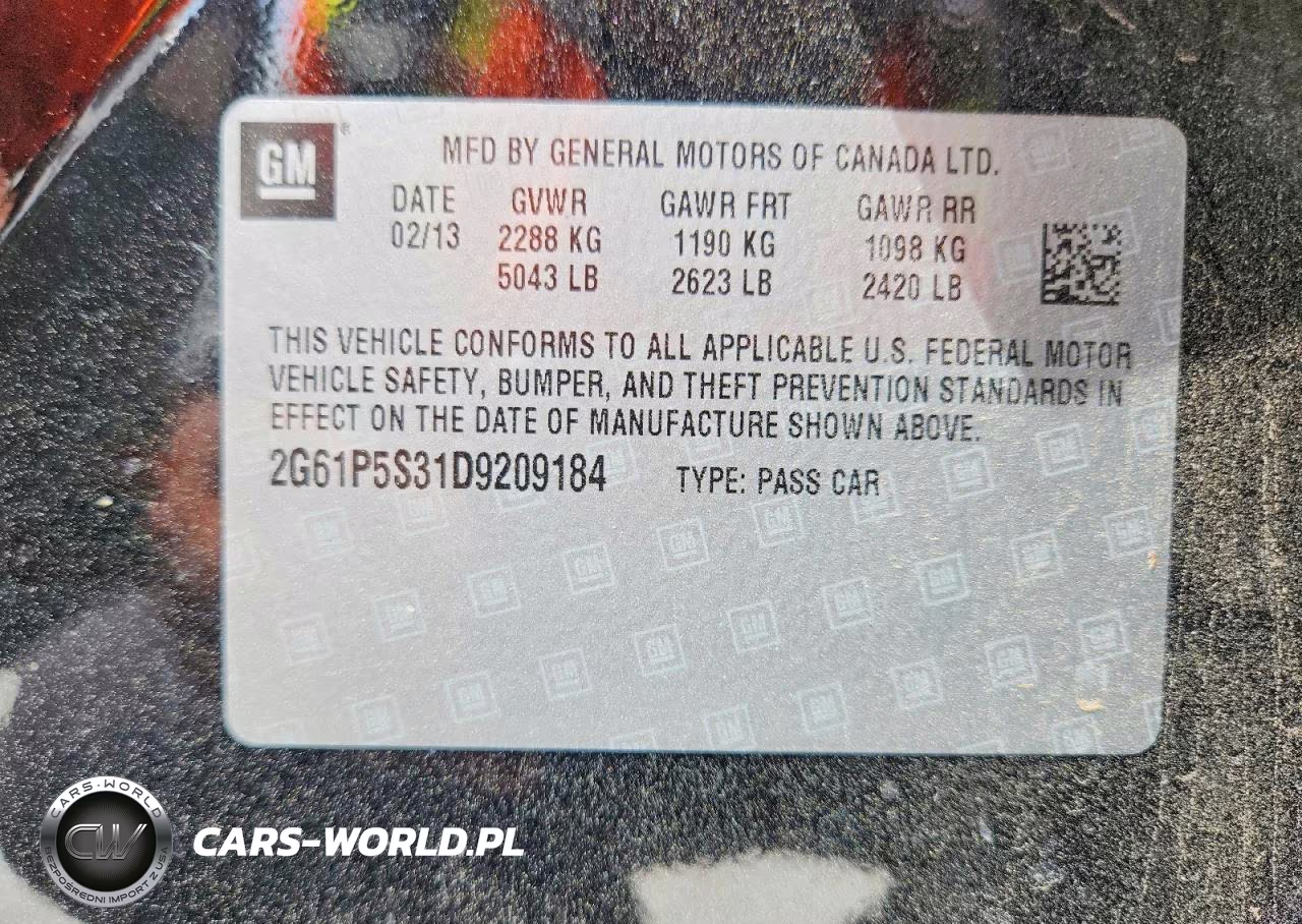 2013 Cadillac Xts Luxury Collection VIN:2G61P5S31D9209184 - 12