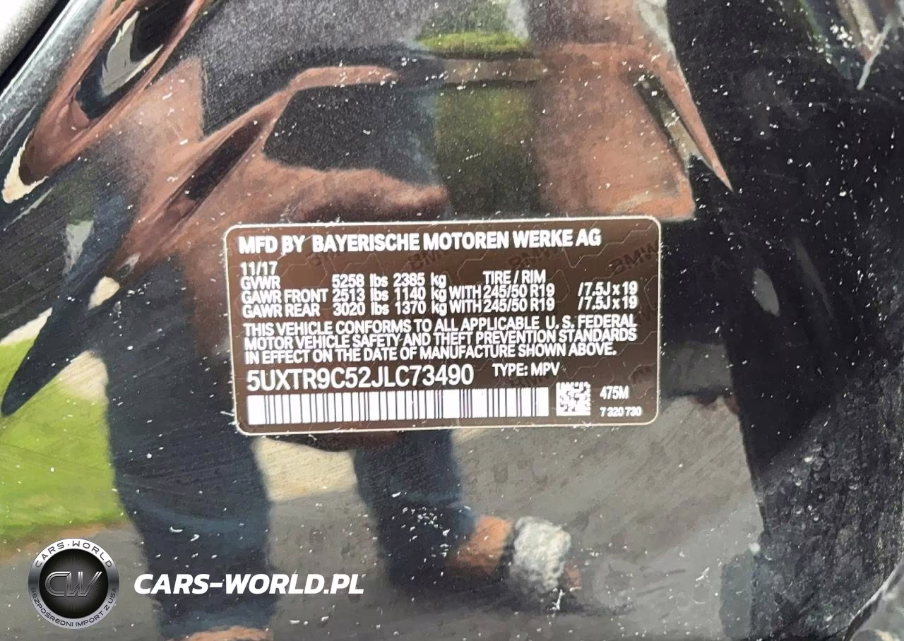 2018 BMW X3 xDrive30I VIN:5UXTR9C52JLC73490 - 10